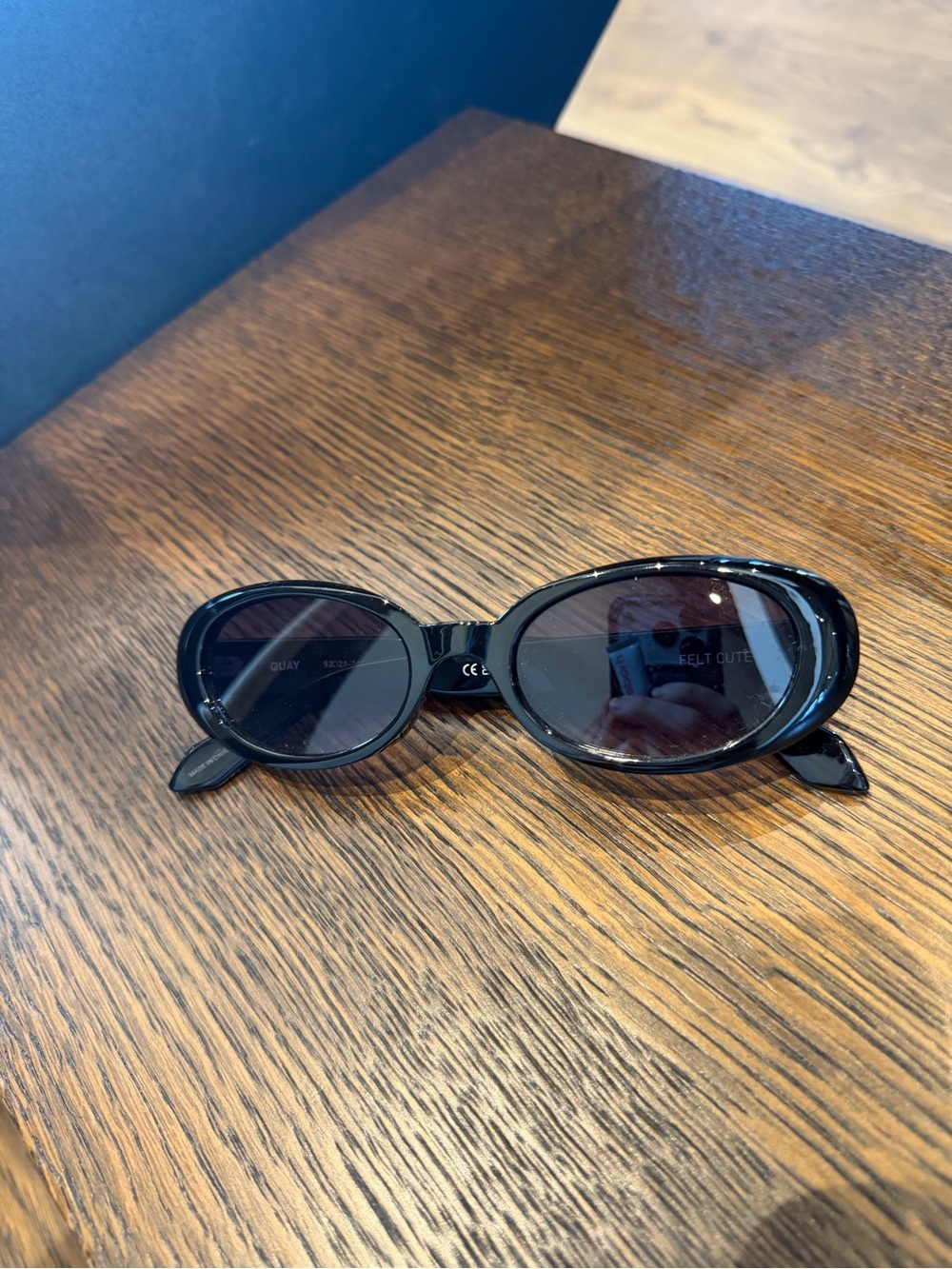Quay Australia Black Frame Sunglasses